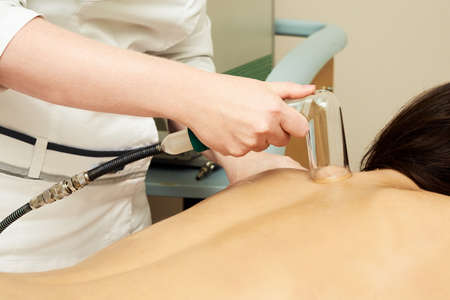 Back massage banks. Medical procedure. Healthy people.の写真素材