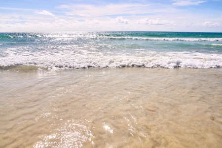 Coast. Warm blue water.の写真素材