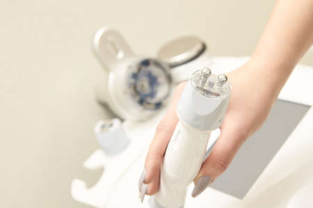 Facial spa cosmetology procedure. Skin care lift anti age.