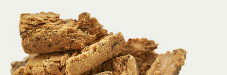 Halva concept. Trend turkish food. Sweet bakery. Cookies. Yummy dessert. Blue and yellow. Holiday...