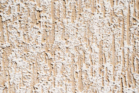 Concrete rough background. Street ceramic product. Ground stone table. Dirty rustic backdrop. Facade...