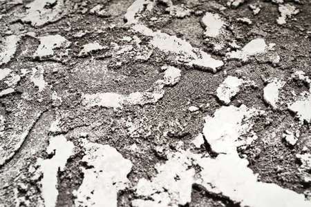 Concrete rough background. Street ceramic product. Ground stone table. Dirty rustic backdrop. Facade grunge rock. Graphic wave template. Urban smooth wallpaper. Ancient materialの写真素材