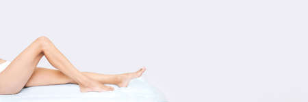 Beauty leg skin. Doctor spa salon. Woman wax result. Healthcare epication after. Aestethic...