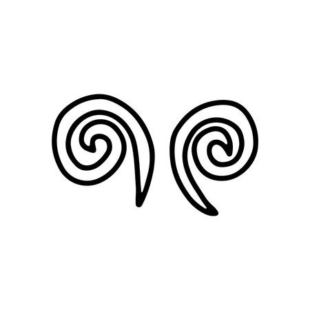 Swirl icon vector illustration.のイラスト素材