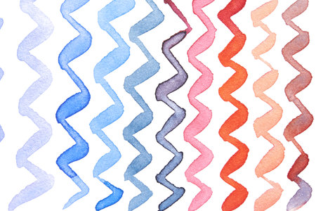 Watercolor texture uneven pattern background. Colorful hand drawing art. Vintage backdrop banner. Aquarelle ground paper. Abstract green wet image. Impression stain templateの写真素材