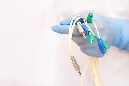 Body procedure. Professional dermatologist uses modern technology for laser hair removal, or...