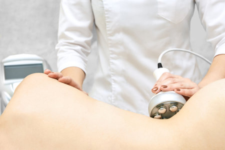 Professional ultrasonic cavitation body treatment for cellulite reduction and skin tightening at...