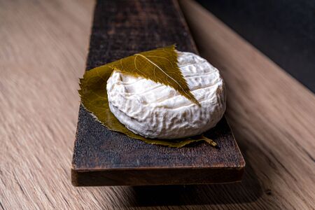 Cheese Delight of Tokyo, leaf decorated. French natural product. Set elements.の写真素材