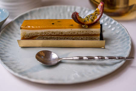 Cheese cake on soft white background. Birthday and celebration. Hight quality photo