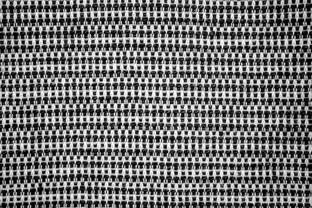 Fashionable background, jeans and linen texture. Macro view of black and white shades fabric texture...
