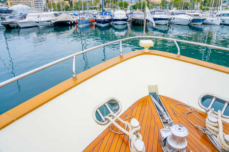 Beaulieu-sur-Mer - France: 16.05.2021 Port harbour marina bay yachts boats, maritime travel summer holiday. Evening times. High quality photoのeditorial素材