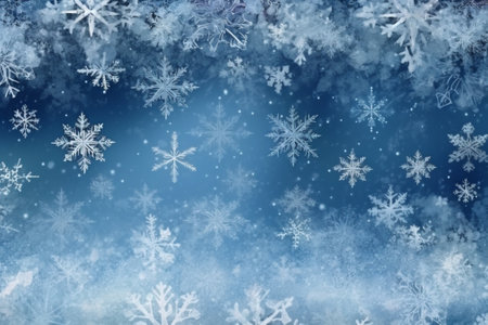 Snow texture Snowflakes , macro close-up. Christmas background concept. High quality illustration. Generative AI.の写真素材
