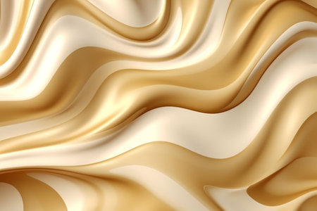 luxury Gold White background. Wave golden metal background. Generative AIの写真素材