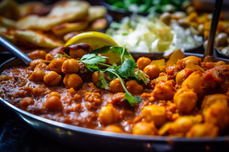 A macro close up of a traditional indian food on the indian market, insane details, hyper quality, product view, AI Generative.の写真素材