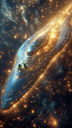 Illustration of the imaginary future Dropship vehicles with many modern technologies, AI Generativeの写真素材