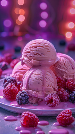 Assorted ice cream. AI Generative. High quality photoの写真素材