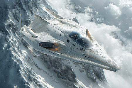 Futuristic Flying car on a futuristic city background, urban electric transport. AI Generative.