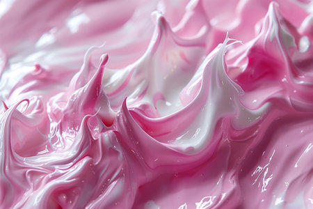 Background, acrylic texture, mixing of white paint pink. AI Generative.の写真素材