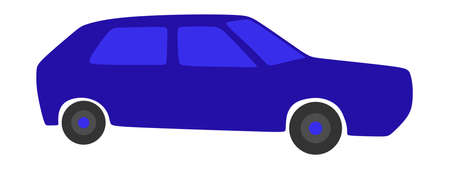 Blue car, new show modelの写真素材