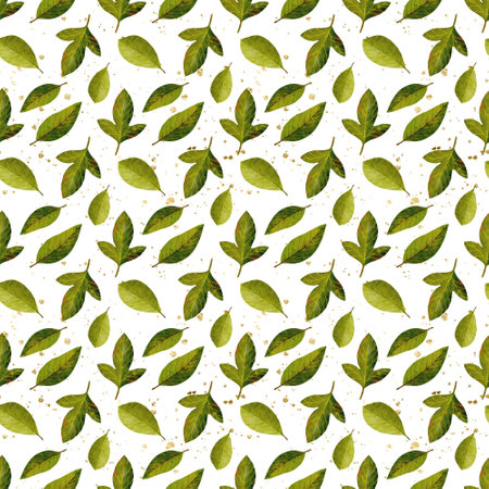 A Beautiful and Seamless Green Leaf Pattern Perfect for NatureInspired Designs and Styles