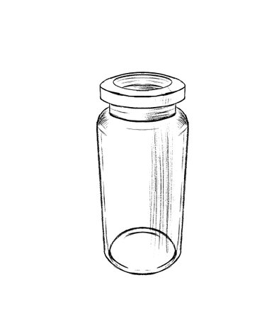 Clear Glass Storage Jar with Lid for Keeping and Preserving Various Items Securelyのイラスト素材