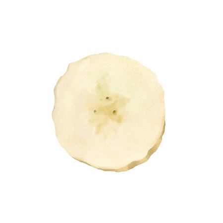 Freshly Cut Banana Slice A Healthy Food Inspiration That Is Both Delicious And Nutritiousの写真素材