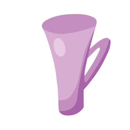Cup with tea, coffee hand drawn outline doodle icon.のイラスト素材