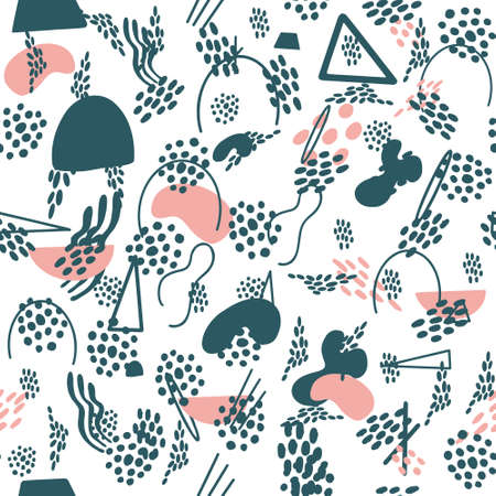 Abstract geometric, natural shapes in a minimalistic Scandinavian style.