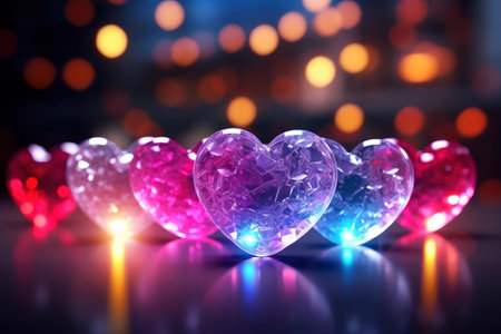 A heart shaped diamond with a reflection of the diamond in the middle of the image. Christmas background. Luxury transparent sparkling gemstone shape heart cut diamond. Heart shaped gemstoneの素材