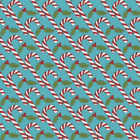 Colorful vector caramel cane pattern on background. Spiral collection. Vector isolated spiral icon. Geometric striped graphic background. Christmas holiday. Sweet creamのイラスト素材
