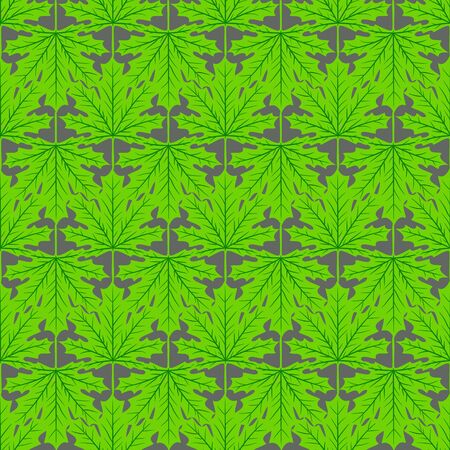 Autumn seamless leaf fall pattern with maple colorful leaves. Design for fall season posters, wrapping papers and holidays decorations. Vector illustrationのイラスト素材