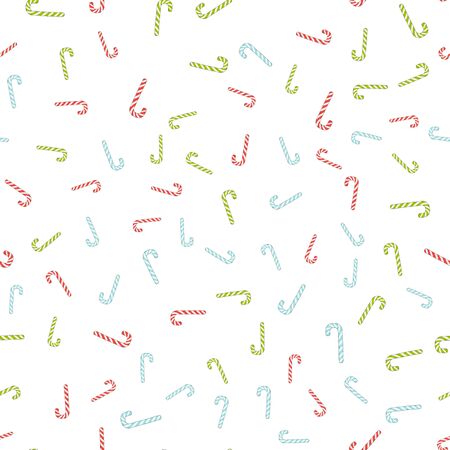 Christmas watercolor seamless pattern with Christmas toys, gifts and snowflakes. Perfect for wallpapers, wrapping paper, pattern fills, winter greetings, web page background. Separate illustrations. White isolated backgroundのイラスト素材