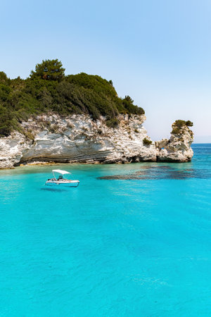 Cruise to Paxos and Antipaxos islands.の写真素材