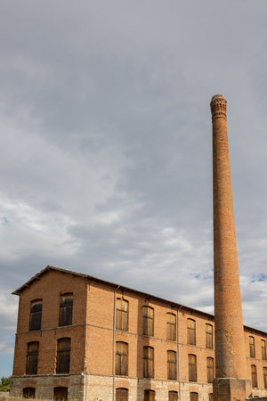 Historical Industrial complex Tzivre Silk Factory in Soufli Evros Greece.のeditorial素材