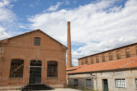 Historical Industrial complex Tzivre Silk Factory in Soufli Evros Greece.のeditorial素材