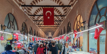 Edirne or Adrianople city of Turkey located near to Greek Turkish border Eastern Thrace, spring and summer period editorial use.のeditorial素材