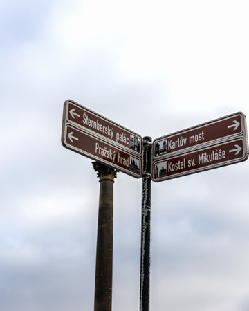 Prague czech republic-30.12.24 Historical Gothic Medieval castle and church complex, St. Vitus Cathedral, Charles Bridge sign, astronomical clock, Basilica of St. George, Unesco city tourism.の写真素材