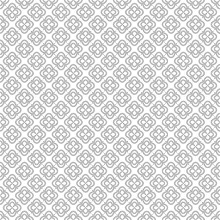 Abstract geometric pattern. Repeating seamless vector background. Grey and white texture. Graphic floral pattern.のイラスト素材