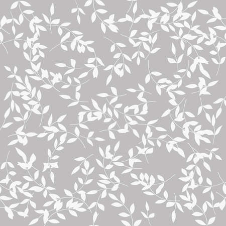 Seamless abstract floral pattern. Vector grey background. Ornament for wrapping, wallpaperのイラスト素材