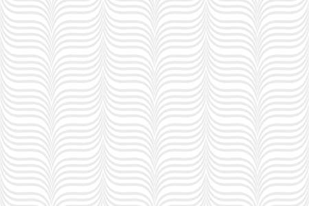 The geometric pattern with wavy lines. Seamless vector background. Gray and white textureのイラスト素材
