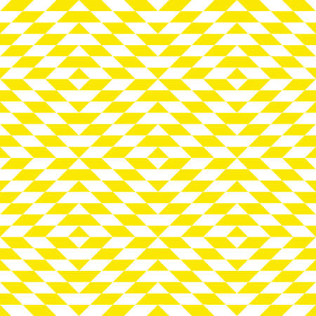 Abstract geometric pattern with rhombuses. A seamless vector background. White and yellow texture....
