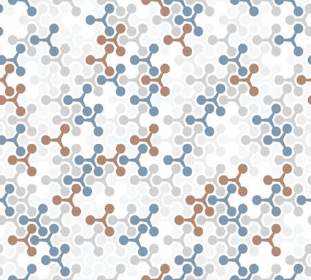 Abstract geometric pattern with circles. A seamless vector background. White and color texture. Graphic modern patternのイラスト素材