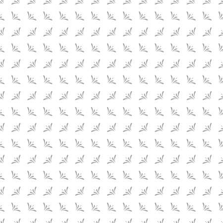 Flower geometric pattern. Seamless vector background. White and grey ornament.のイラスト素材