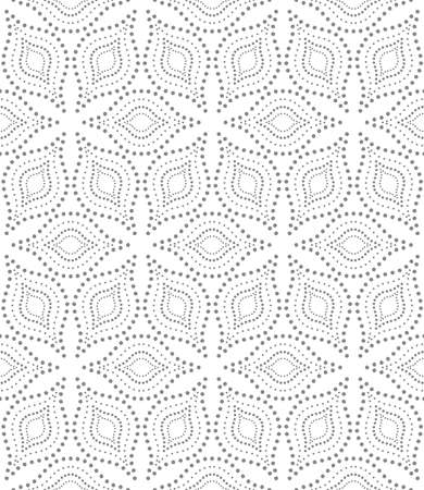 The geometric pattern with point. Seamless vector background. White and grey texture. Graphic modern patternのイラスト素材