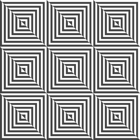 Abstract geometric pattern with stripes, lines. A seamless vector background. White and black ornamentのイラスト素材