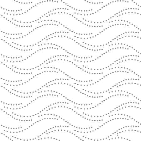 The geometric pattern with wavy lines, points.のイラスト素材