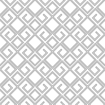 Abstract geometric pattern with lines white and gray ornament.のイラスト素材