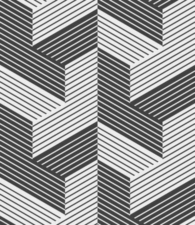 Abstract geometric pattern with stripes, lines. White and black ornamentのイラスト素材