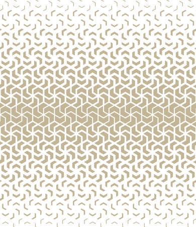 Abstract geometric pattern. Vector seamless background. White and gold ornament. Graphic modern patternのイラスト素材