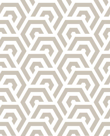 Abstract geometric pattern with stripes, lines. A seamless vector background. White and grey ornament.のイラスト素材
